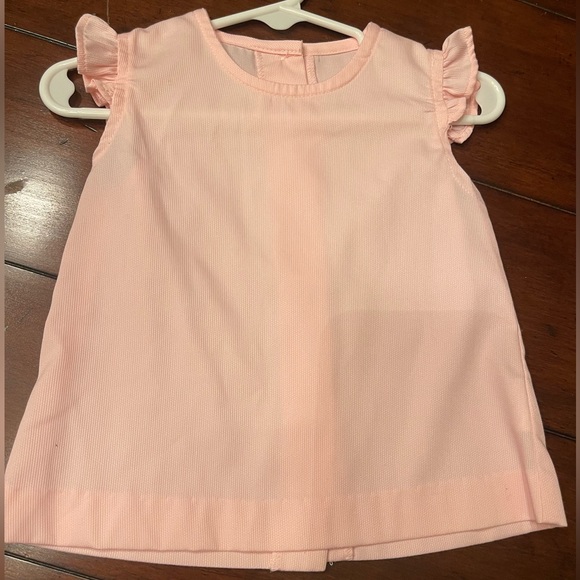 Zuccini Kids bundle 2 blouses - pink & white ruffle sleeve Size 18M - Picture 4 of 5